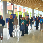 2022 Blue Skies participants and judges interacted during the Forum's poster session.